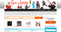 Desktop Screenshot of guiadelartista.es